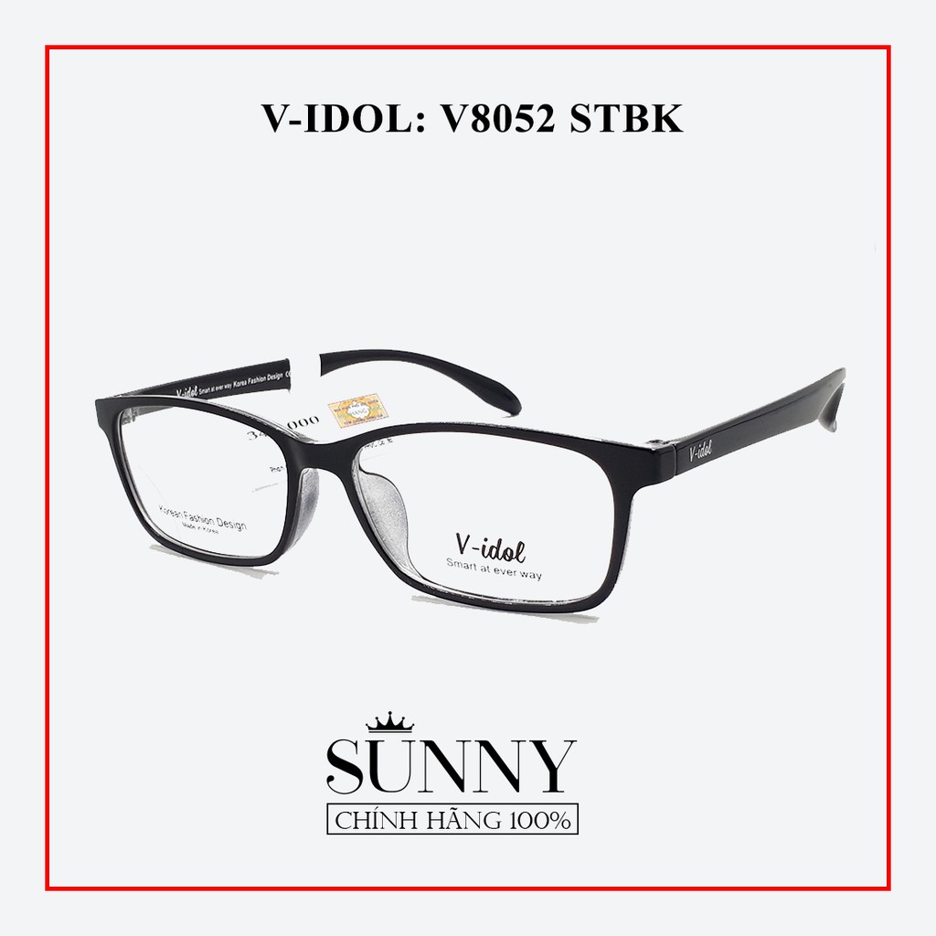 Gọng kính nam nữ V-idol V8052 chính hãng, thiết kế dễ đeo bảo vệ mắt