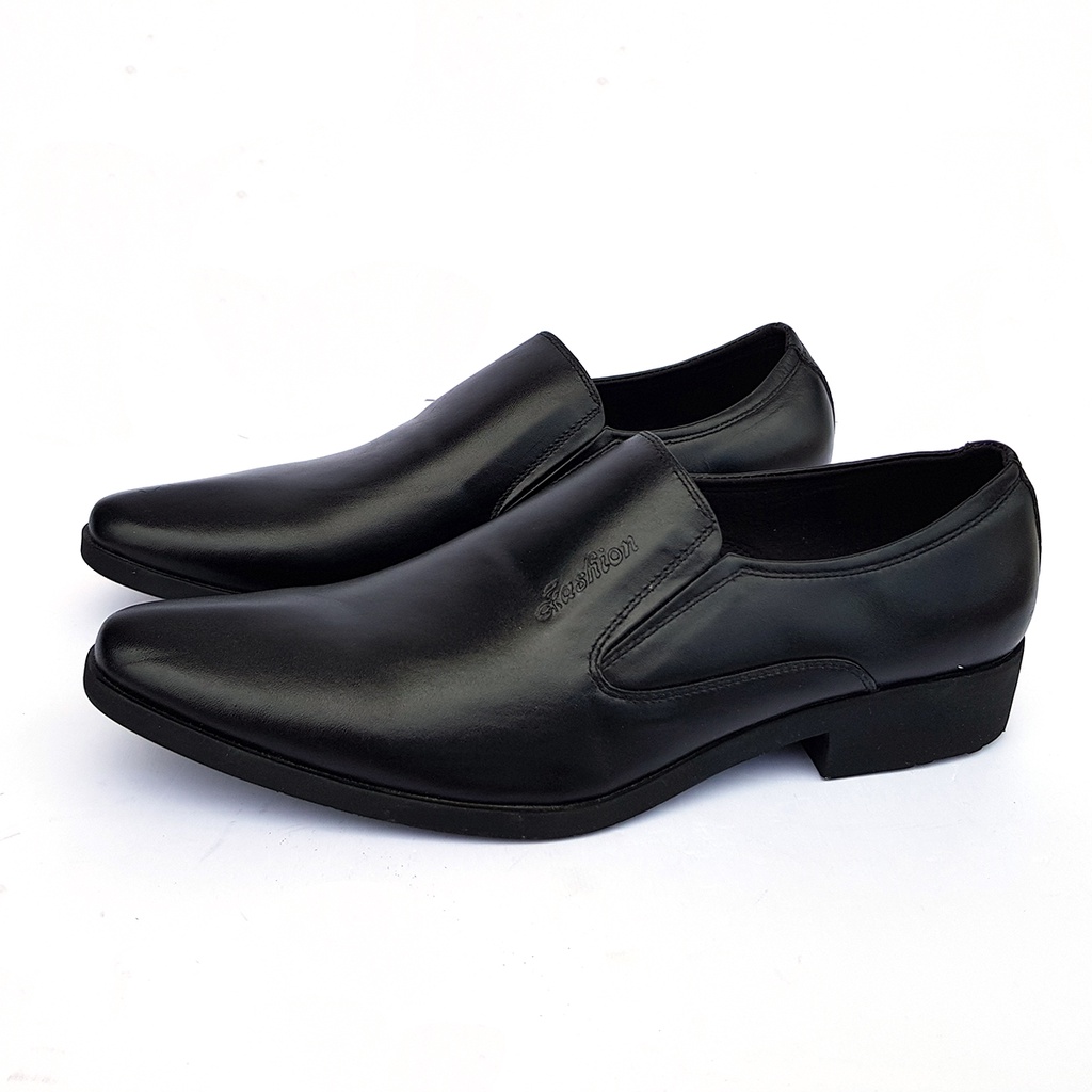 Giày lười nam da bò giày tây nam công sở giày kinh doanh doanh nhân sang trọng da bò nguyên tấm mẫu mới L-29