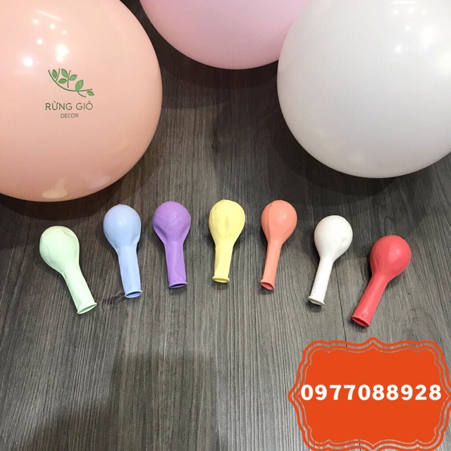 Set 50 Bóng Pastel Trang Trí Sinh Nhật, Phòng Cưới