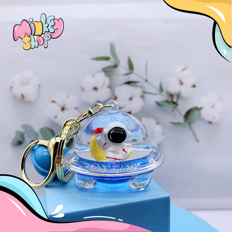 Móc Khóa PHG Đĩa Bay Nhiều Hình Cute, Phụ Kiện Túi Xách Dễ Thương - Minkey