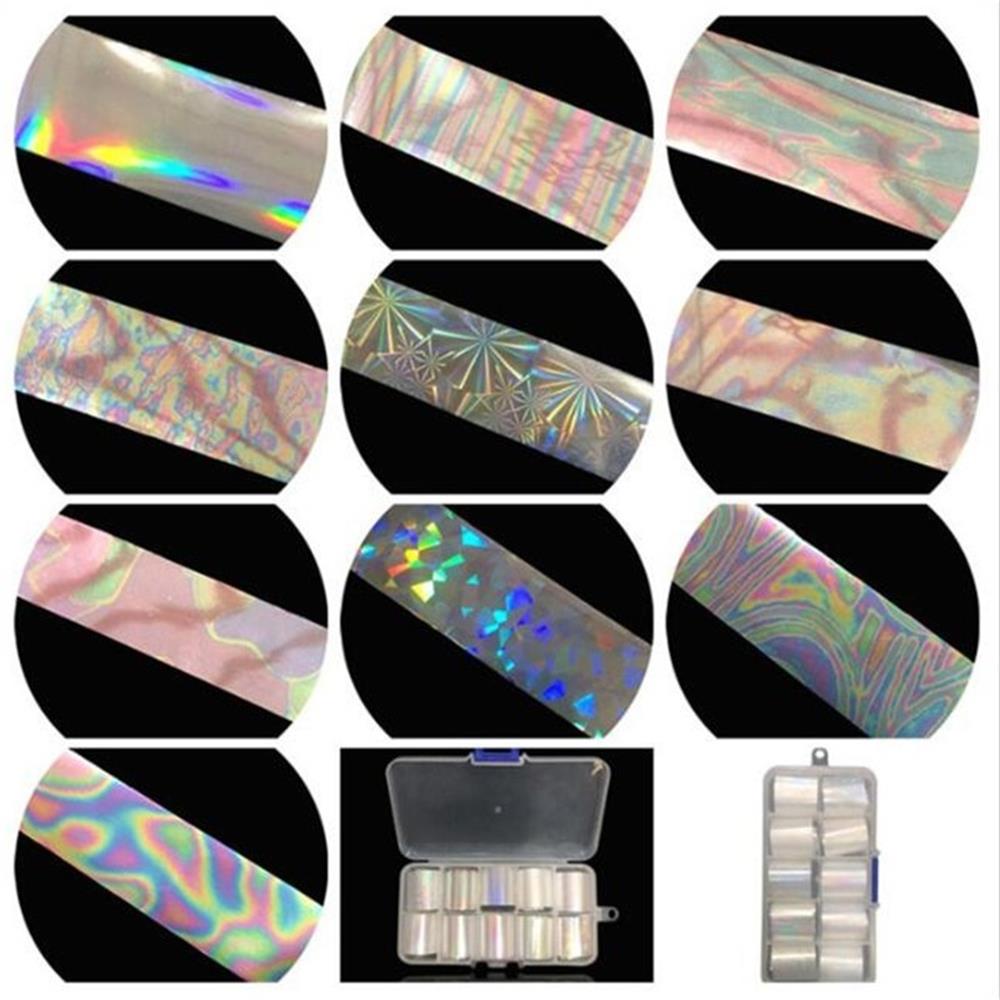 [Hàng mới về] Nhãn dán trang trí móng họa tiết hoa bông tuyết bầu trời sao