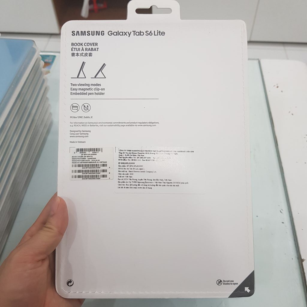 Bao Da Samsung Galaxy Tab S6 Lite Hàng Chính Hãng