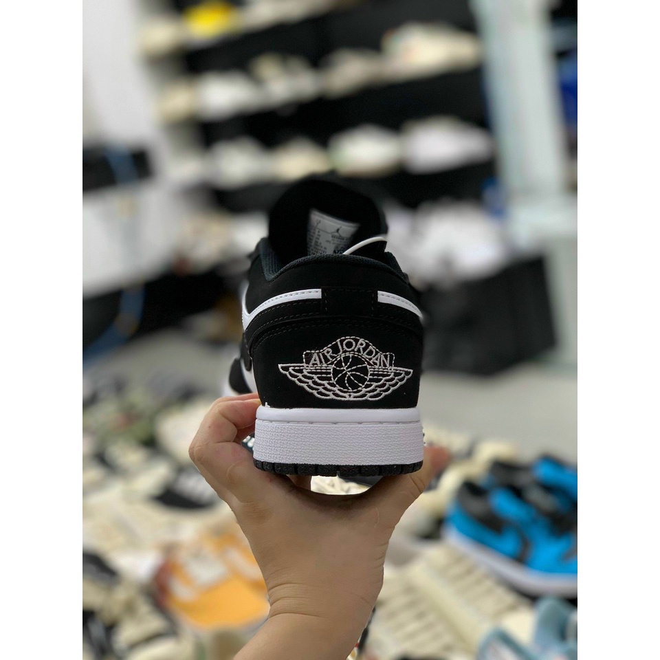 Giày 𝐉𝐨𝐫𝐝𝐚𝐧 1 low Panda màu đen trắng nam nữ, Giày sneaker JD 1 Panda cổ thấp bản đẹp