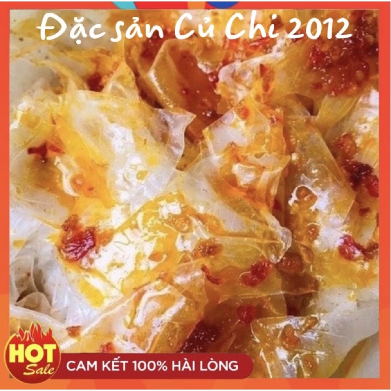 Bánh tráng sate phơi sương Củ Chi