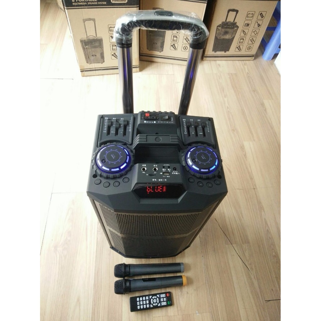 LOA KARAOKE 3 TẤC ZANGSONG DJ K5 THÙNG GỖ LED MẪU ĐẸP