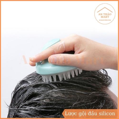 Lược Gội Đầu Silicon Mềm Mại Làm Sạch Tóc Và Da Đầu, Giải Cứu Những Bộ Nail