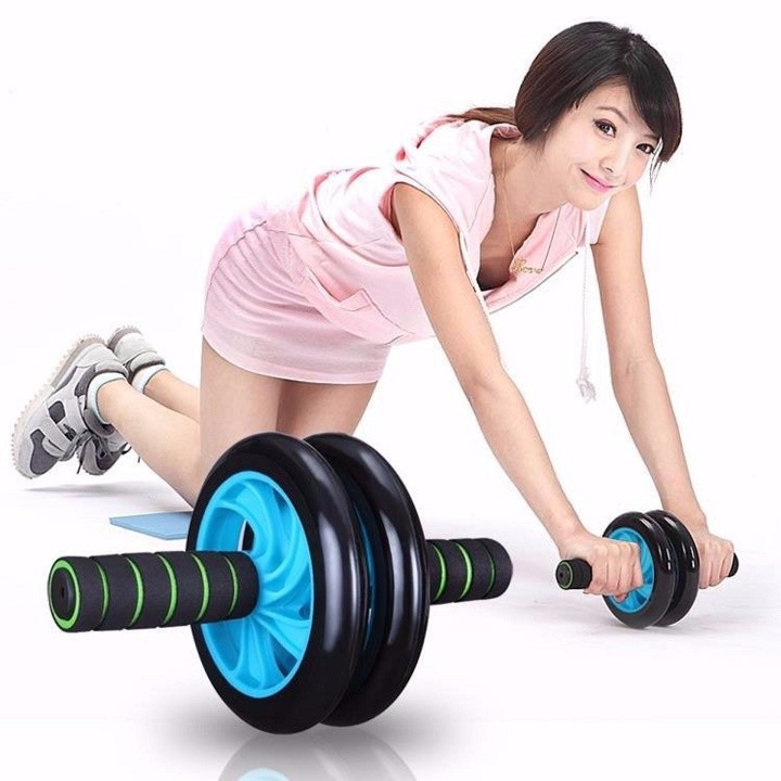 Con Lăn Tập Cơ Bụng Tặng Kèm Thảm Lót Đầu Gối Khi Tập