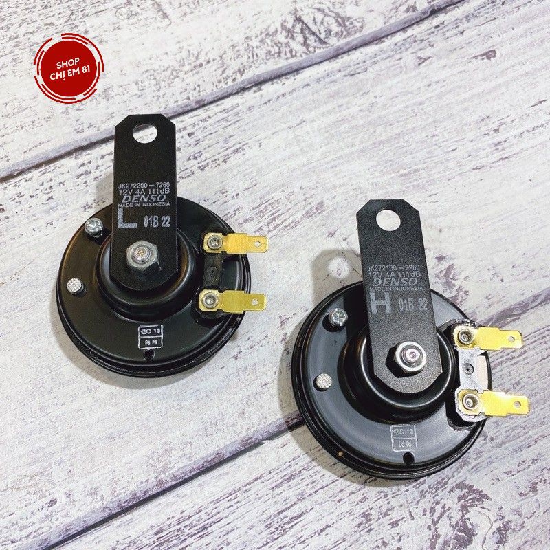 Kèn còi Denso Japan 12V sử dụng được tất cả dòng xe máy Honda Yamaha Suzuki....