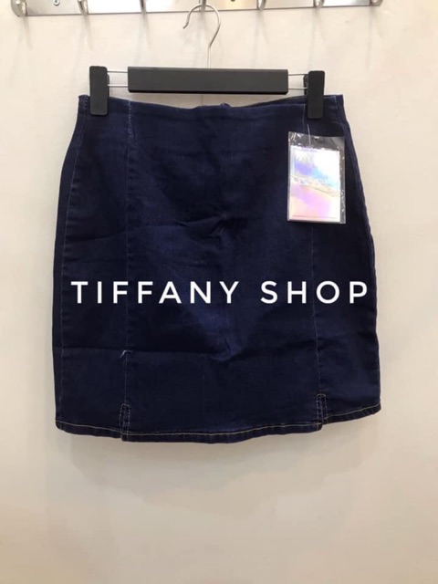 Chân váy denim co sẵn kèm ảnh thật