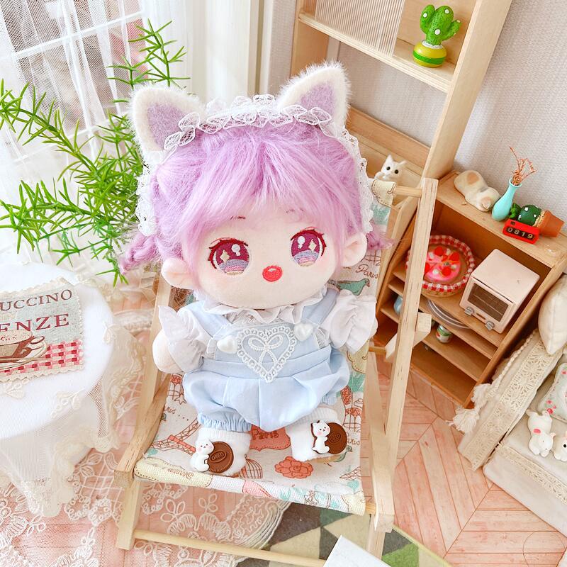 20cm Quần áo búp bê Trong suốt ren T-shirt Phim hoạt hình dễ thương yếm