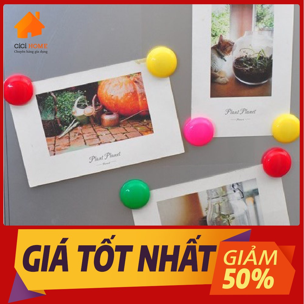 Nam châm nhiều màu hít giấy note hít tủ lạnh