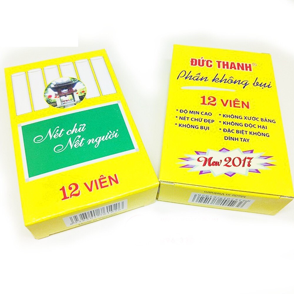 Phấn viết bảng Trắng Đức Thanh :1 Hộp /12 viên