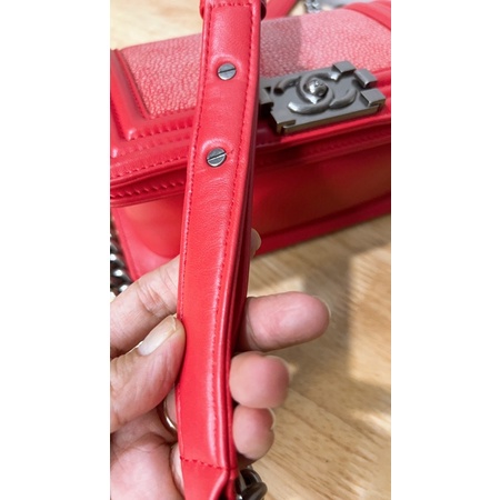 Túi xách cn boyy da đuối mài size 20 si tuyển