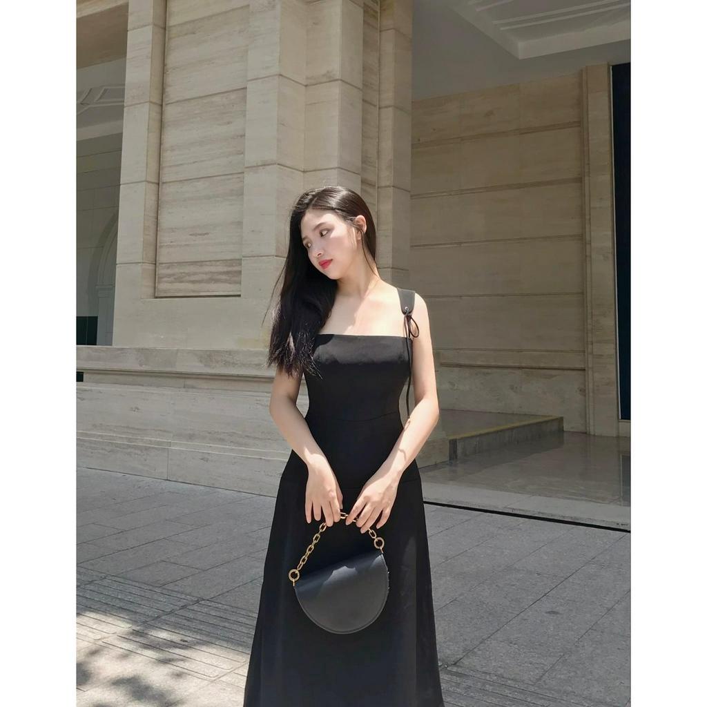 Đầm bigsize hai dây bản to dáng dài điệu đà ( Thời trang Vicky G - Anitagreen ) HN0523