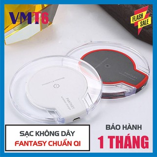 Sạc điện thoại Không Dây FANTASY Chuẩn Qi (Đen) - Bảo hành 1 tháng 1 đổi 1 !
