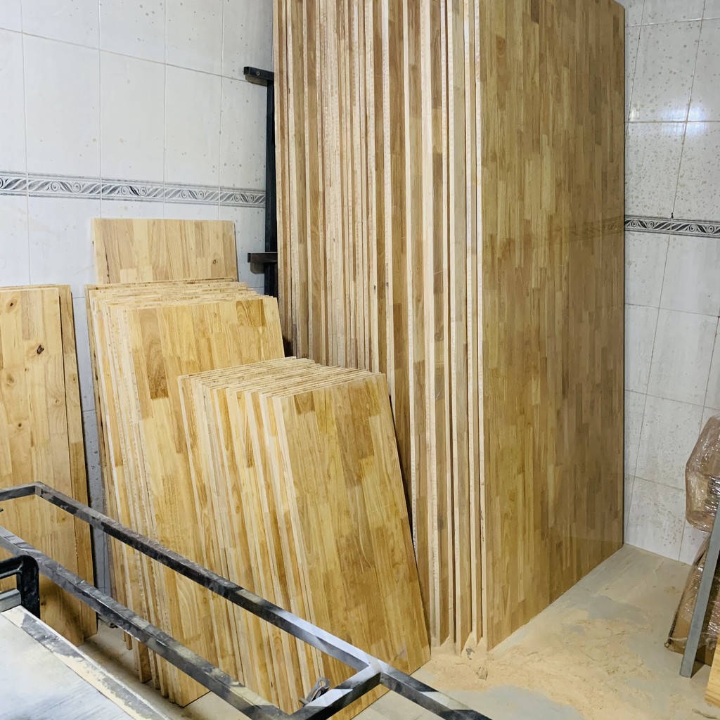 Bàn học xếp gọn mặt gỗ cao su (60x120x75cm) loại vuông 30x30