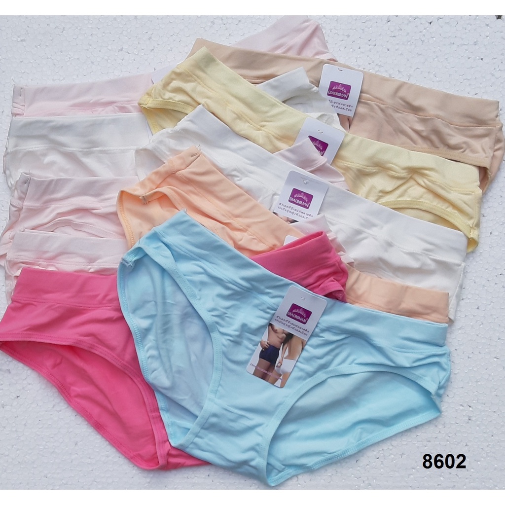 Combo 5 quần lót nữ 53kg đến 69kg thun 100% Cotton thoáng mát