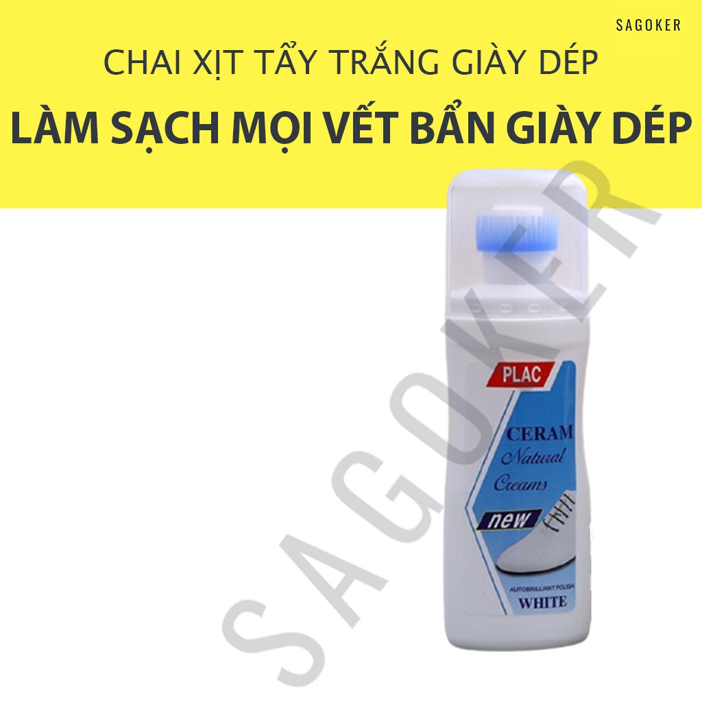 Chai xịt tẩy trắng giày dép túi xách Plac, mã CHT735