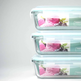 Combo 3 hộp thủy tinh happy cook hcg-110r 1100ml