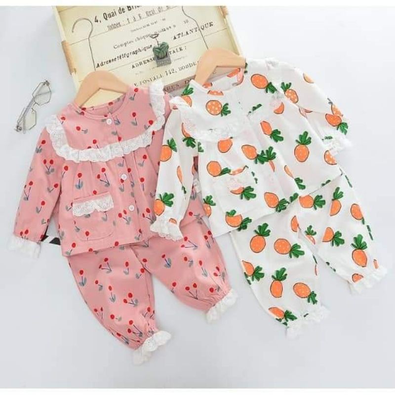 Bộ Pijama trái cây siêu xinh phong cách Hàn Quốc