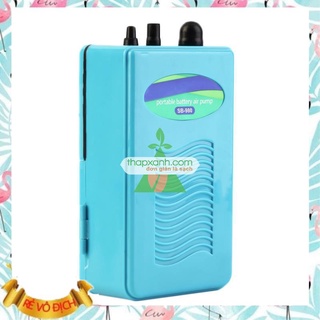 [Tặng kèm 1 Pin Đại] Máy sục khí SB-980 (Máy thổi ô xy) chạy PIN