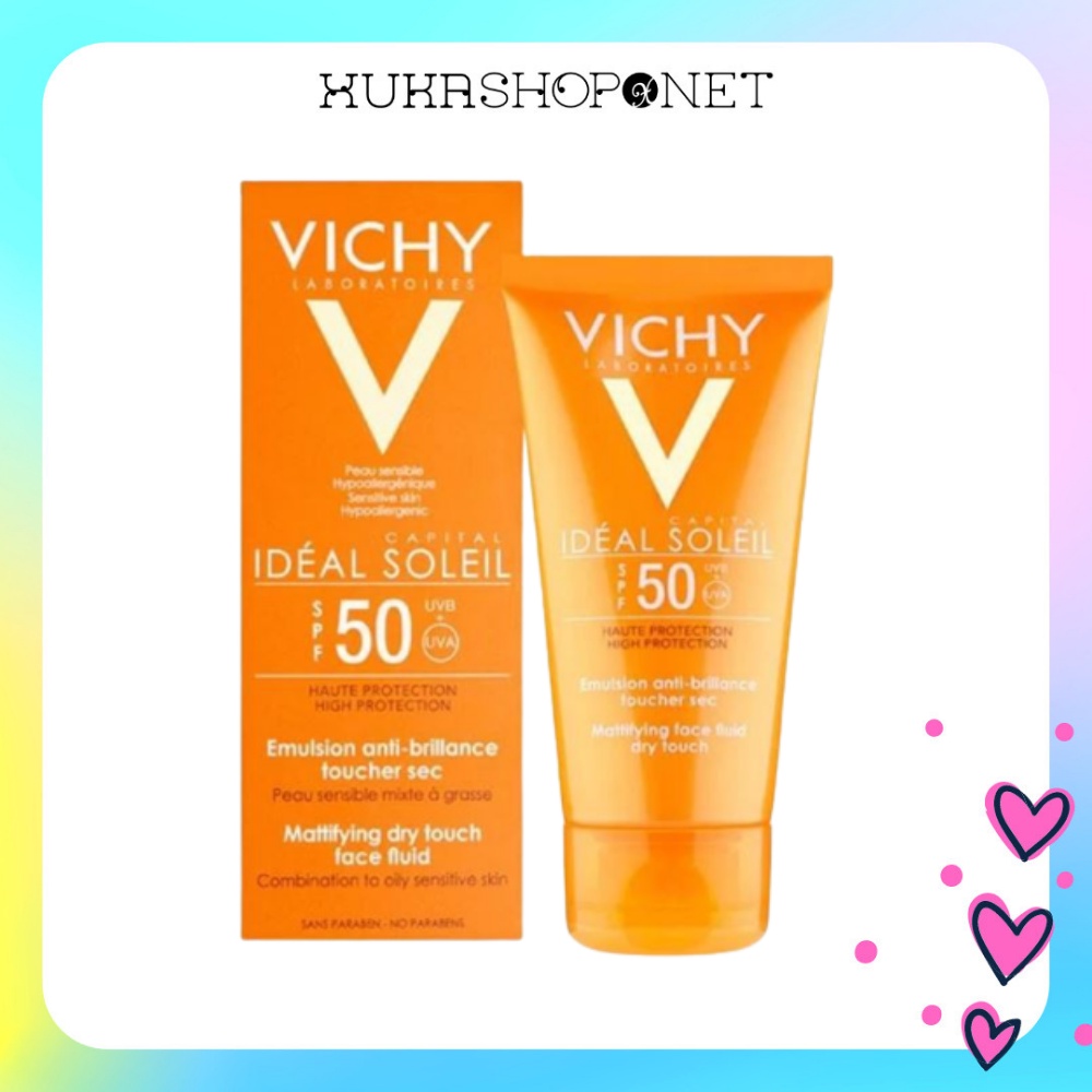 Kem chống nắng Vichy Capital Ideal Soleil SPF50 cho da dầu, da mụn, nhạy cảm (50ml)