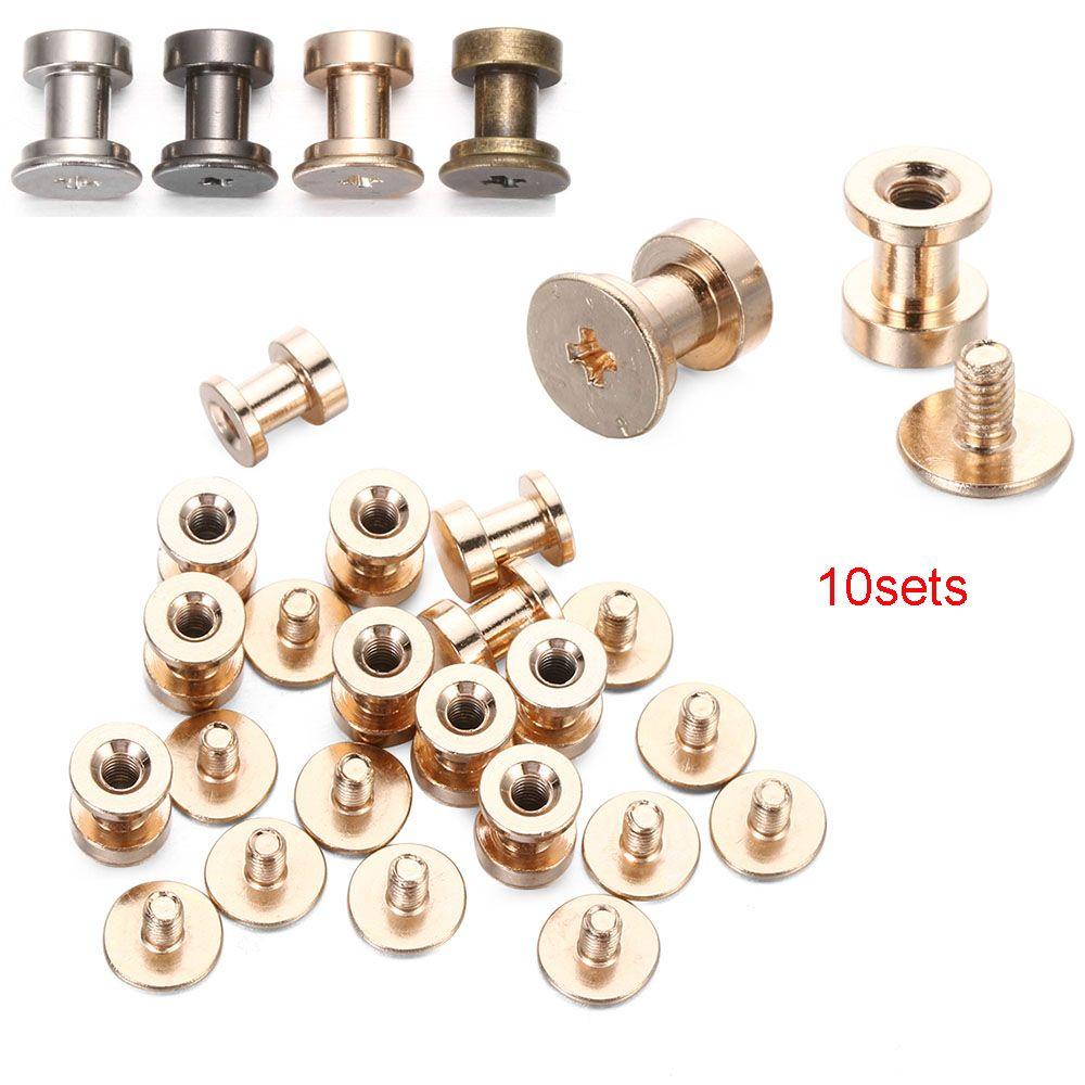 ZAIJIE24 Set 10 (20 Đinh Tán) Giày, Đinh Tán Hai Lớp