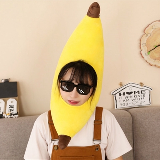 Đậu Phụ❤[Hàng Sẵn Sàng] Mũ Trùm Đầu KUSO Banana Sang Trọng