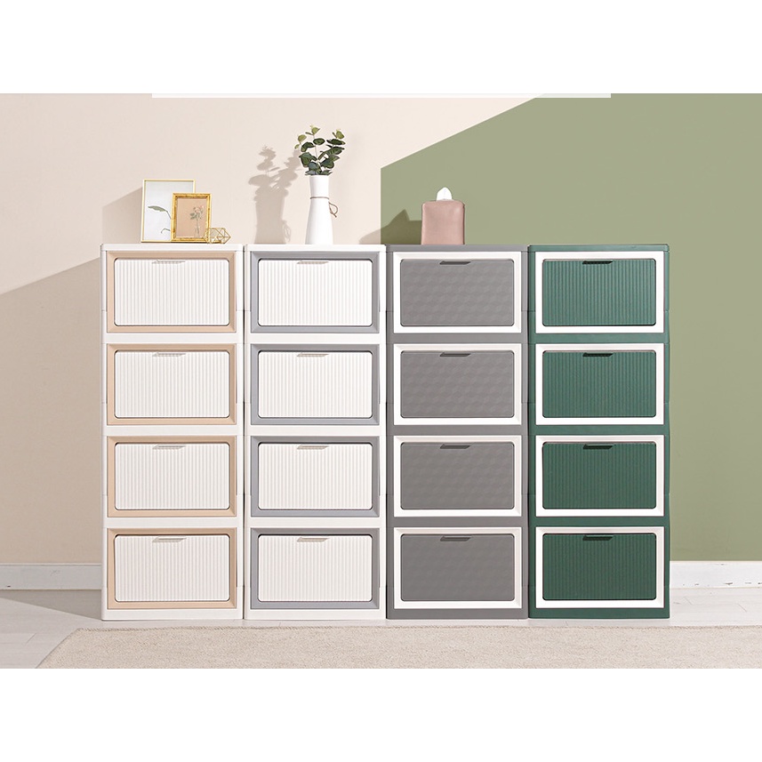 Thùng Nhựa Đựng Đồ Đa Năng Gấp Gọn, Combo 5 Hộp Để Đồ Có Thể Gấp Gọn Tiện Lợi Nhựa PP Kopellen Cao Cấp Ollyhome st54