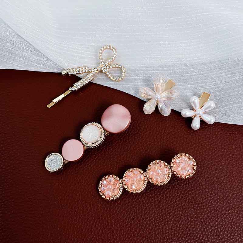 Bộ Kẹp Tóc Đính Ngọc Trai Thời Trang Hàn Quốc Dành Cho Nữ