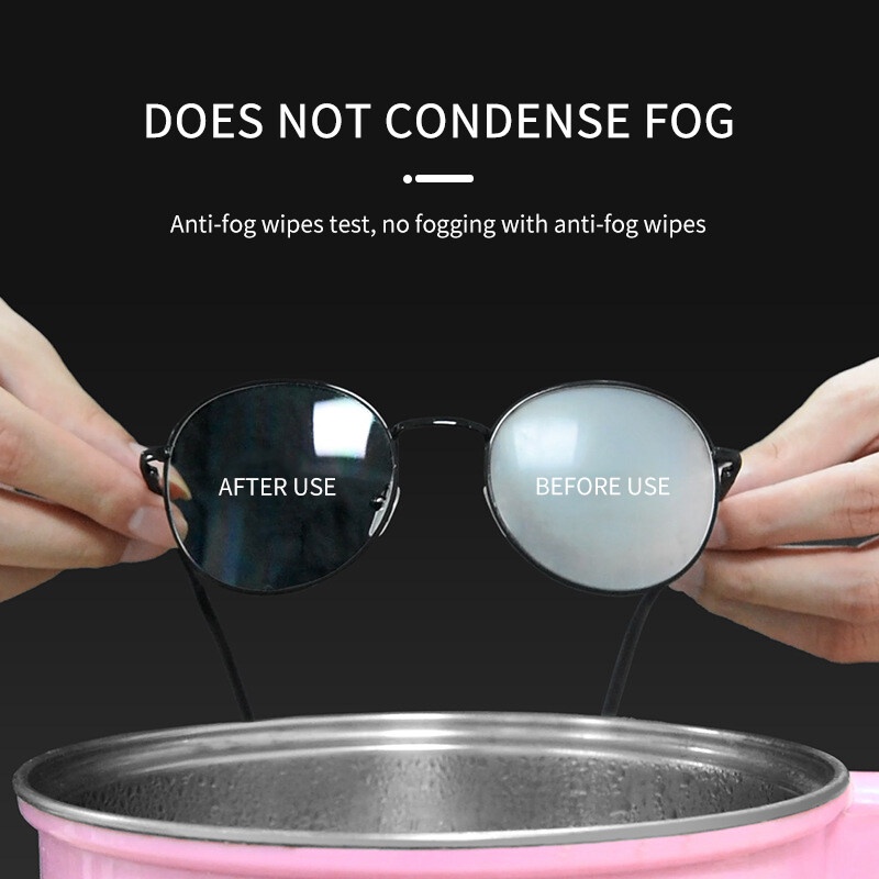 Set 100 Khăn Lau Kính Mắt Chống Sương Mù PTQ Dùng Một Lần