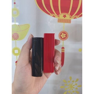 VỎ SON HANDMADE (VỎ BẤM - ĐEN/ĐỎ)