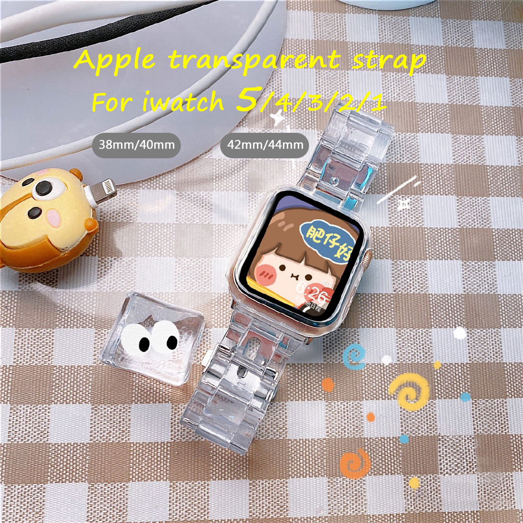 For Apple transparent strap series 6 SE 5/4/3/2/1 For iWatch strap 38mm 40mm 42mm 44mm strap accessories