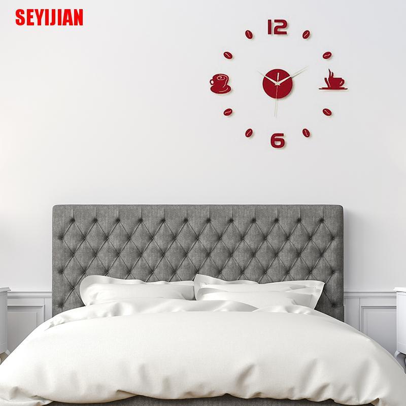 Đồng Hồ Treo Tường 3d Tự Dính Trang Trí Nhà Cửa / Văn Phòng Nghệ Thuật Hiện Đại diy