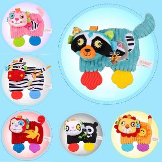 Baby Stuffed Plush Animal Pacify Dolls Appease Towel with Teether Hand Puppet