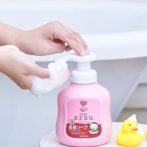 [Hỏa tốc HCM] Sữa tắm gội Arau Baby cho bé chiết xuất từ thảo mộc tự nhiên an toàn nội địa Nhật Bản