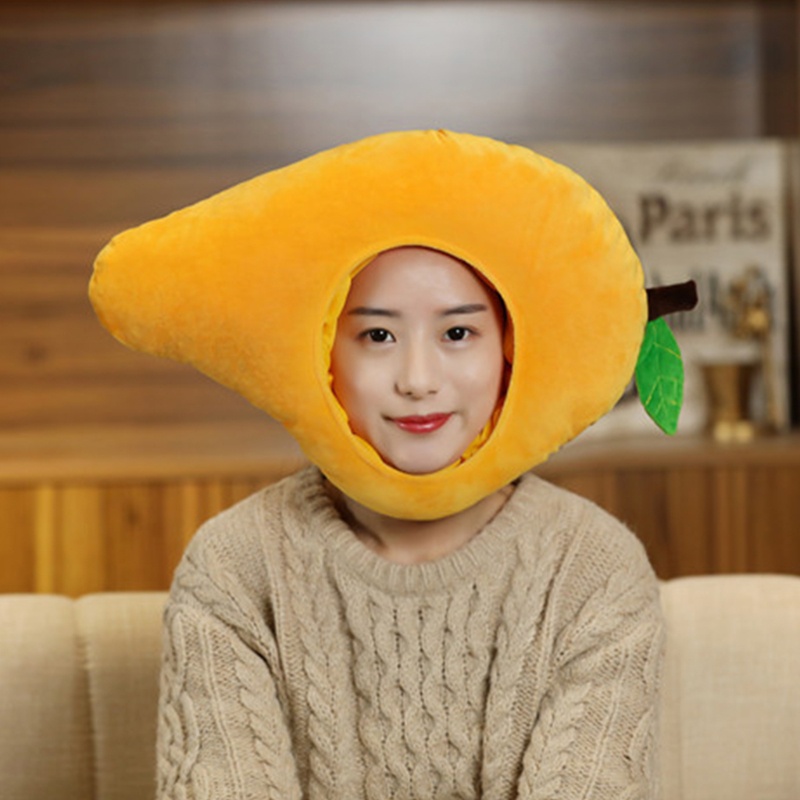 Mũ Nhồi Bông Hình Quả Xoài Ngộ Nghĩnh Cho Bé