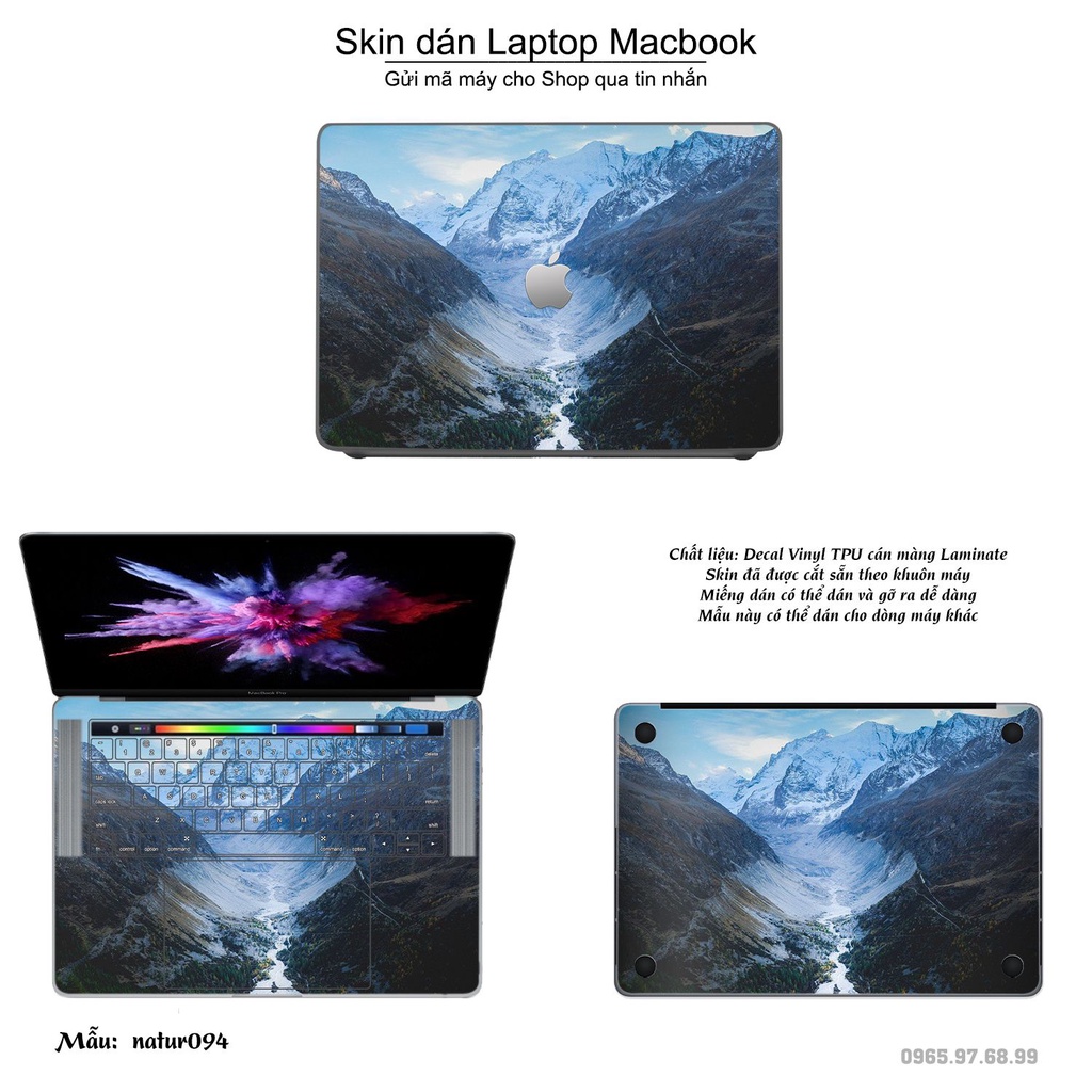 Skin dán Macbook mẫu thiên nhiên (đã cắt sẵn, inbox mã máy cho shop)