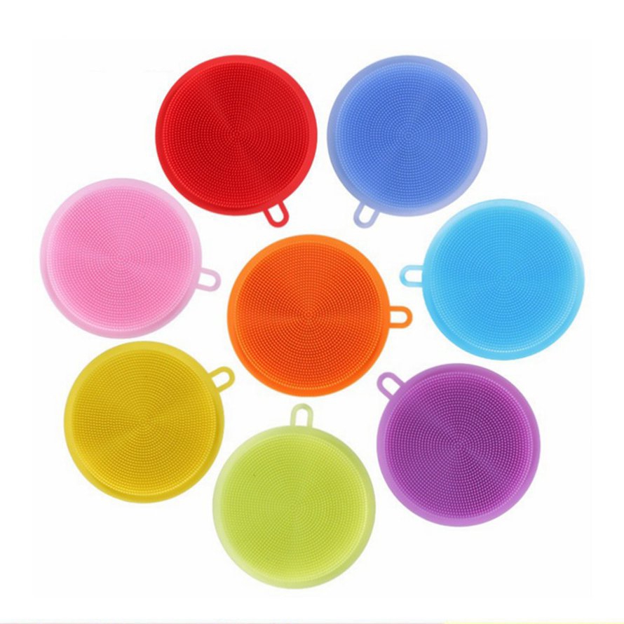 Bọt biển silicon Rửa bát đĩa Chà rửa nhà bếp Chổi rửa bát Bọt biển làm sạch Bàn chải