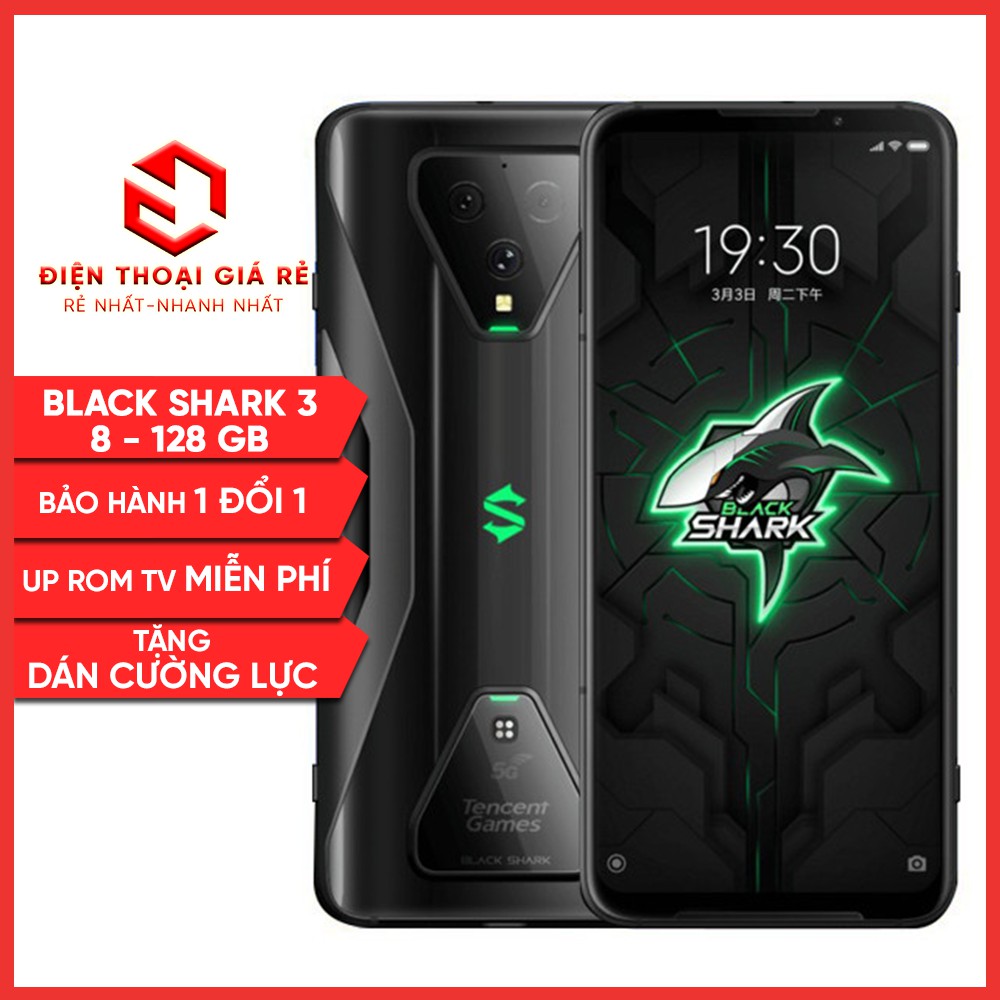 Điện thoại Xiaomi Black Shark 3   - BH 3 THÁNG 1 ĐỔI 1