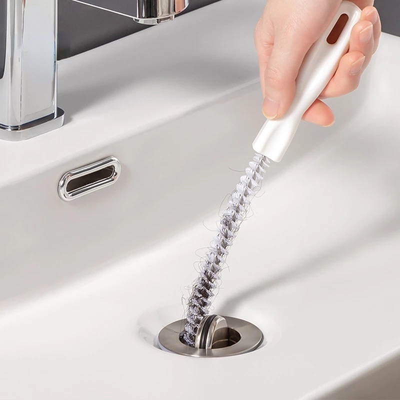 Bàn Chải Vệ Sinh Lỗ Thoát Nước Bồn Rửa / Nhà Bếp / Phòng Tắm Uốn Cong Linh Hoạt 60CM
