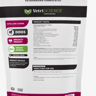 Viên nhai giải độc gan và hổ trợ tiêu hóa cho chó và mèo Vetri liver canine