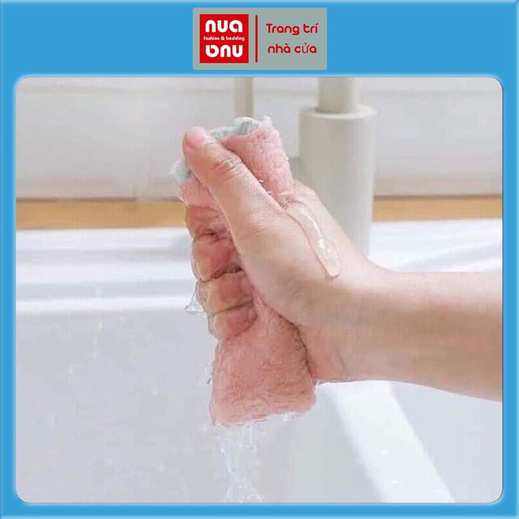[ COMBO 10 ] Khăn lau đa năng Nua fashion &amp; bedding lau bếp bát đĩa cốc chén hai mặt thấm nước chống dính dầu mỡ