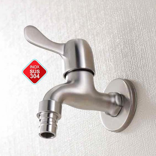 Vòi nước, vòi hồ tay gạt Inox SUS304 cao cấp