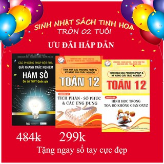 Sách - Combo 3 cuốn toán ôn thi THPT quốc gia