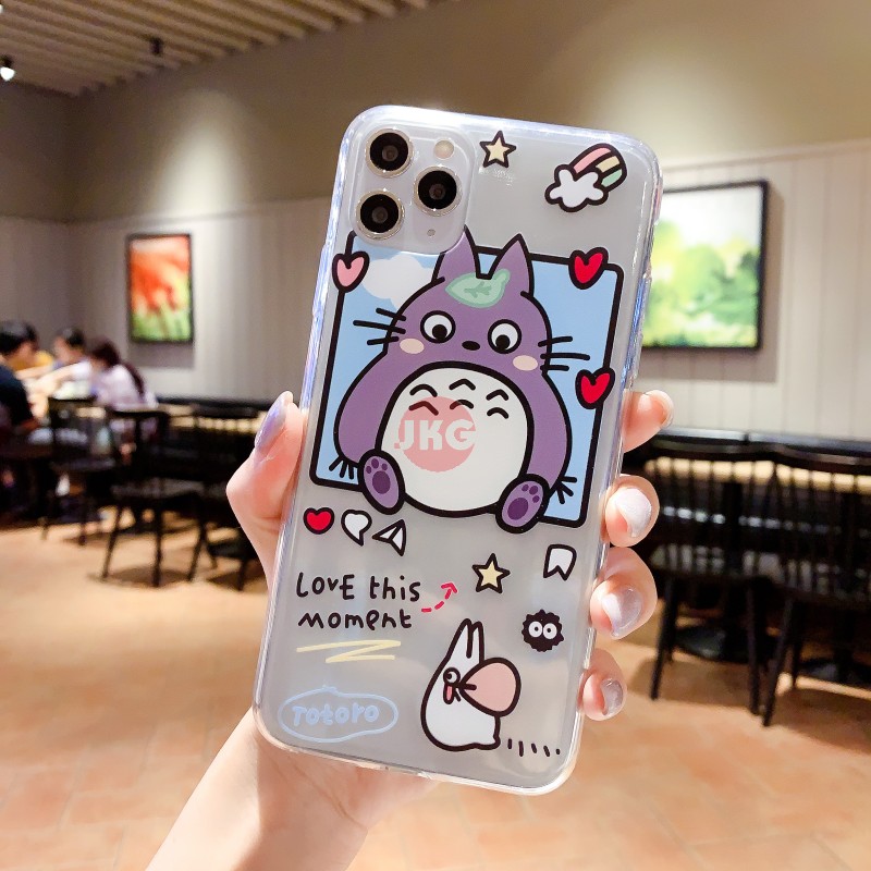 Ốp điện thoại mềm trong suốt in hình Totoro cho OPPO R7 R7S R15 Pro RENO 2 Z 10X 3 4 Pro 4G 5G 2Z 2F ACE 2 FindX X2Pro