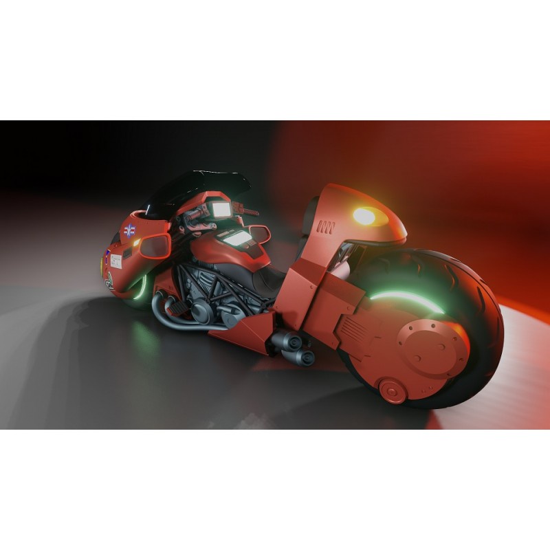 File in 3D Akira Kaneda Bike - Manga