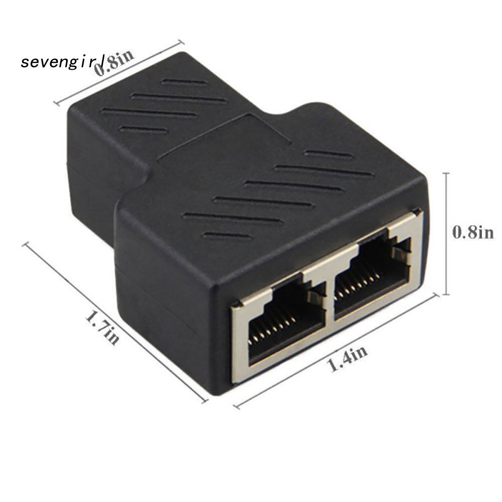 Cáp Chia Mạng Lan Ethernet 1 Ra 2 Cổng Rj45 Female