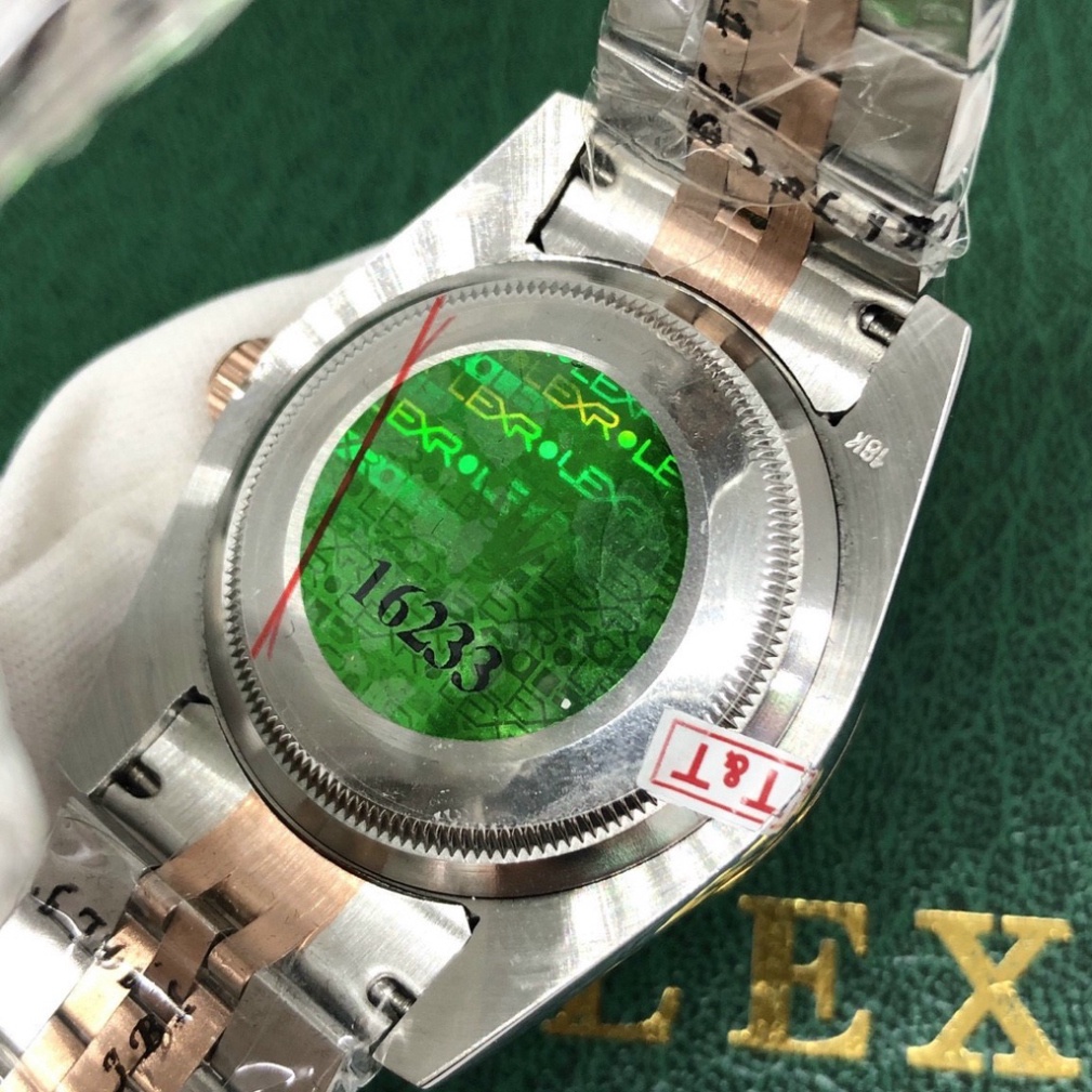 Đồng Hồ Nam RoLex DayJust Sapphire RA25 Mặt Trắng viền đá Máy cơ Automatic Nhật