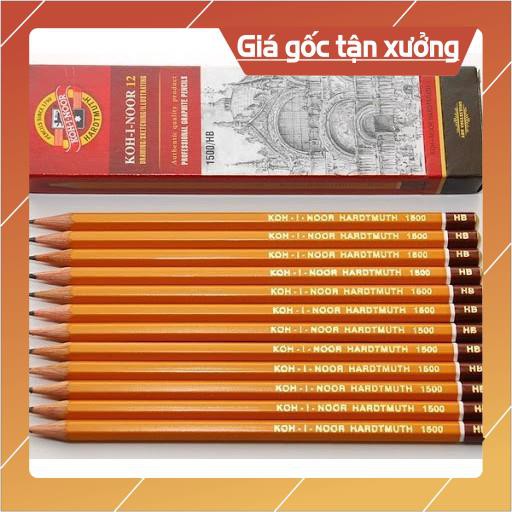 2 Cây Bút Chì Gỗ Vàng 2B KOH- Bút Chì 2B thân gỗ vỏ vàng